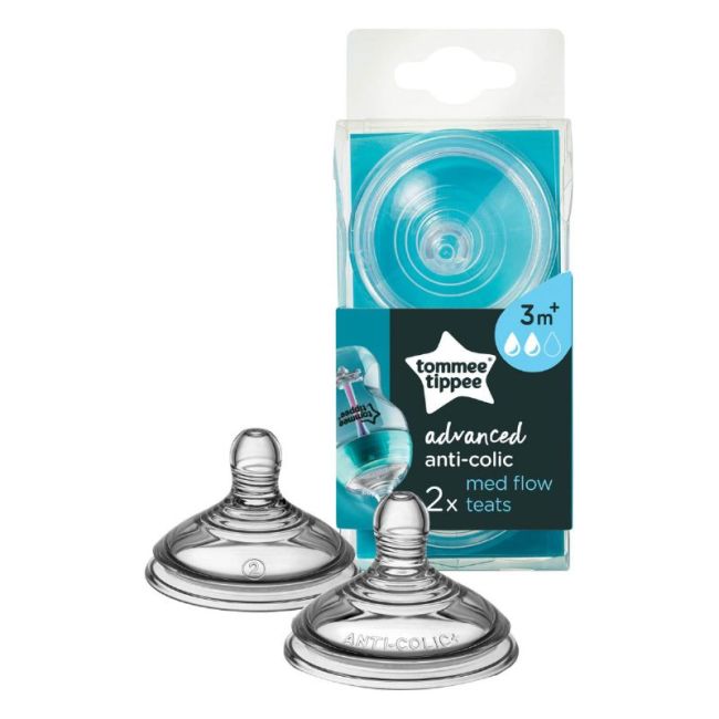 Conjunto de 2 Tetinas Tommee Tippee Advanced Anti Cólicos Fluxo Médio