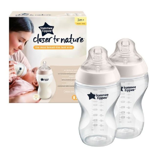 Adicionar 2 Biberões Natural Start 340ml Tommee Tippee.