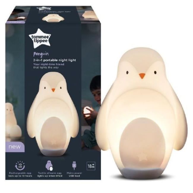 Luz Nocturna 2 En 1 Pingüino Tommee Tippee