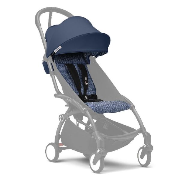 Conjunto de Tecido e Capota 6+ Stokke YOYO3 - Air France Blue