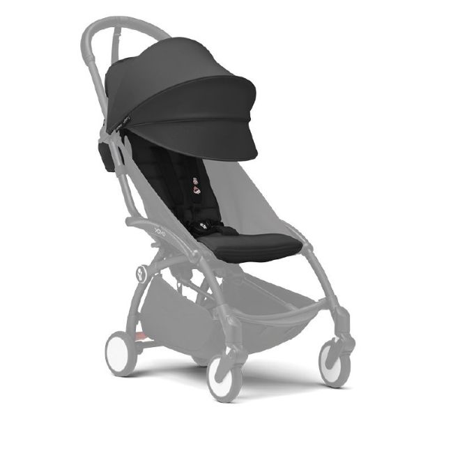 Pack de Tecido e Capota 6+ Stokke YOYO3 - Preto