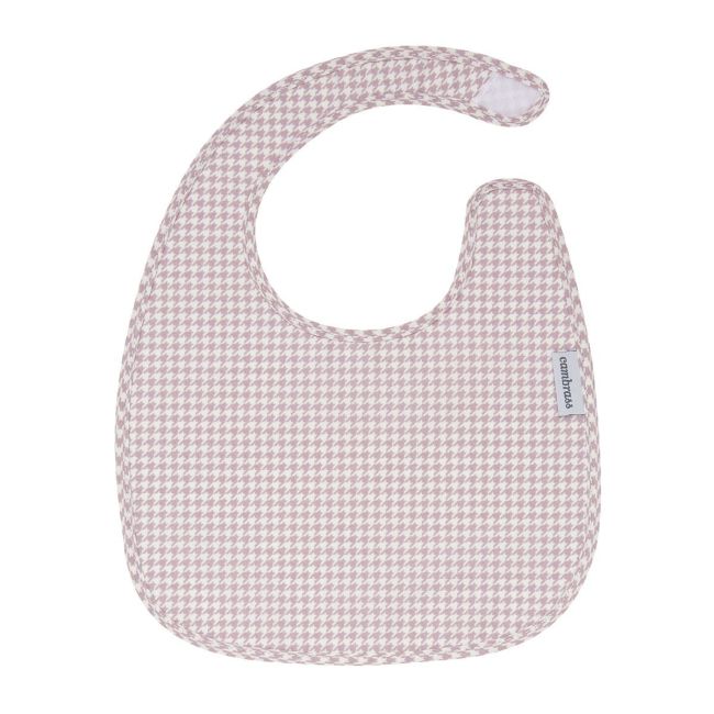 Babete Quadrado Com Velcro Mini Windsord Rosa 20X26X1 Cm