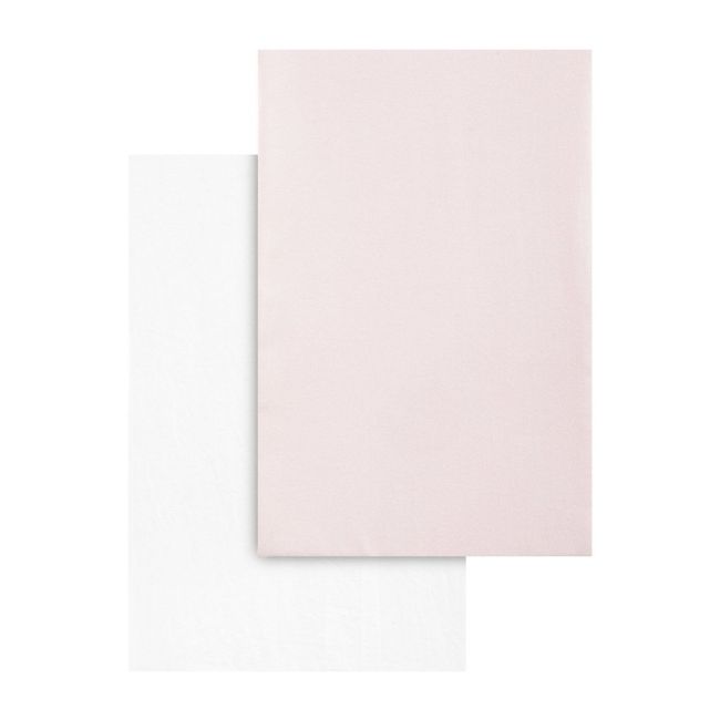 Lençol de berço 60 Pack 2 Unidades 60X120X17 Cm Soft Rosa