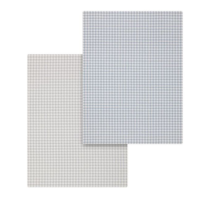 Lençol de Berço Pack 2 Unidades 50X82X10 Cm Mini Windsor Cinza