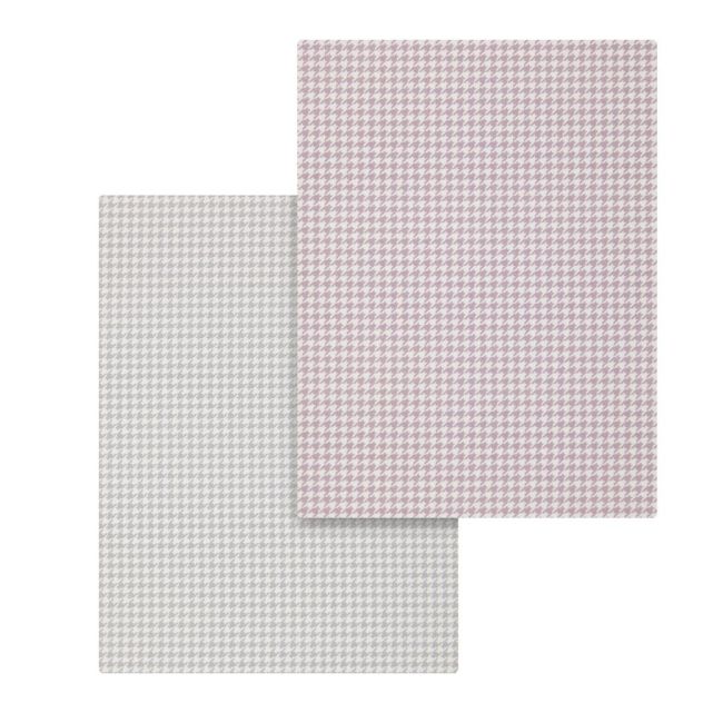 Lençol de Berço Pack 2 Unidades 50X82X10 Cm Mini Windsor Rosa