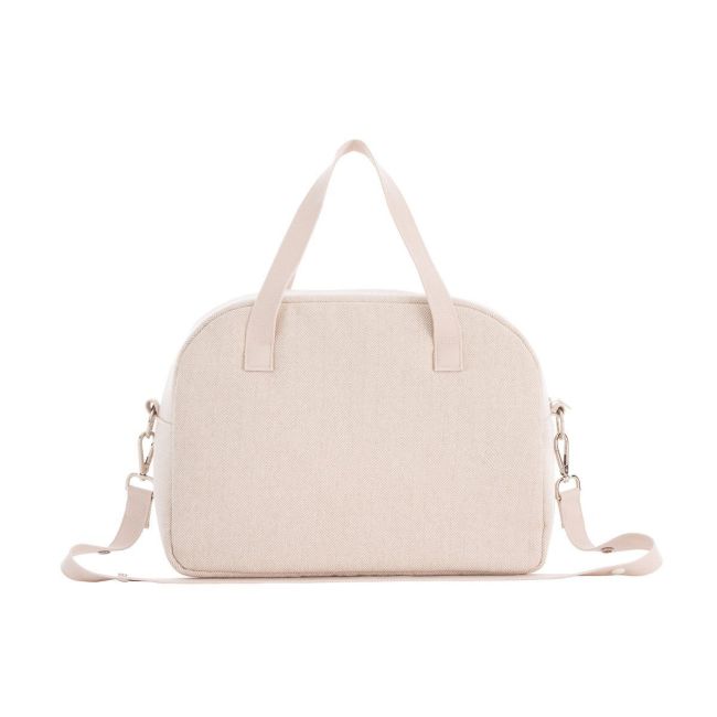 Bolso Maternal Prome Lino Beige 18X41X31 Cm