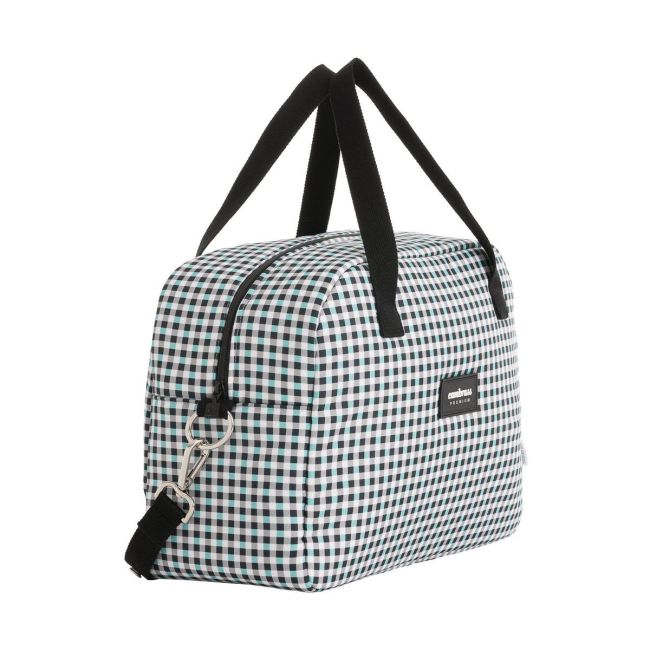 Bolsa Maternal Prome New Vichy Azul 18X41X31 Cm