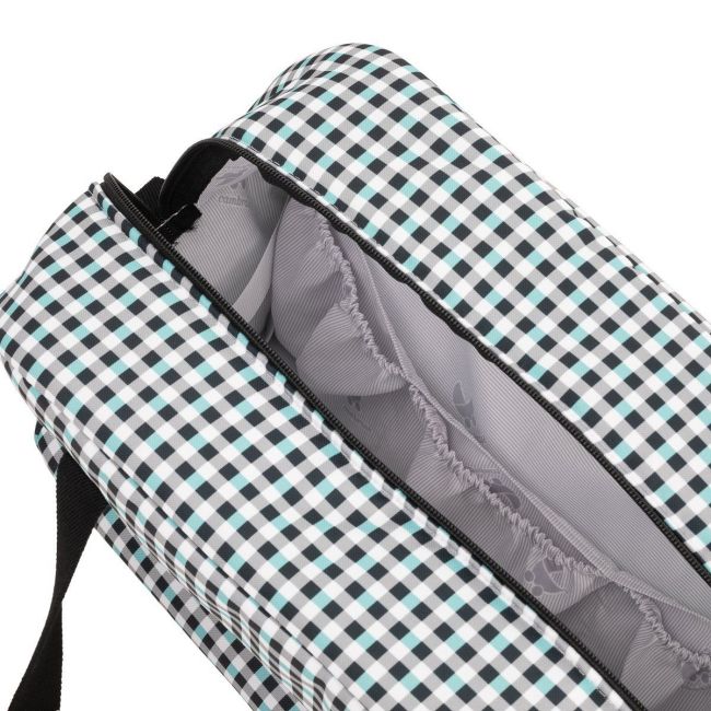 Bolsa Maternal Prome New Vichy Azul 18X41X31 Cm