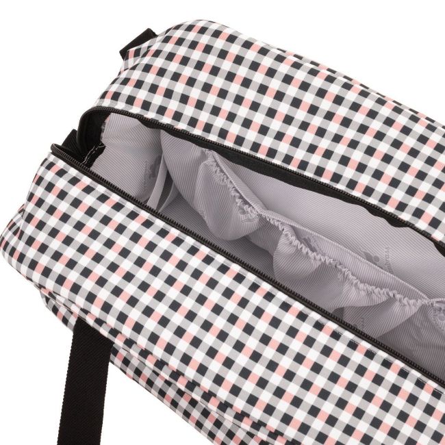 Bolsa Maternal Prome New Vichy Rosa 18X41X31 Cm