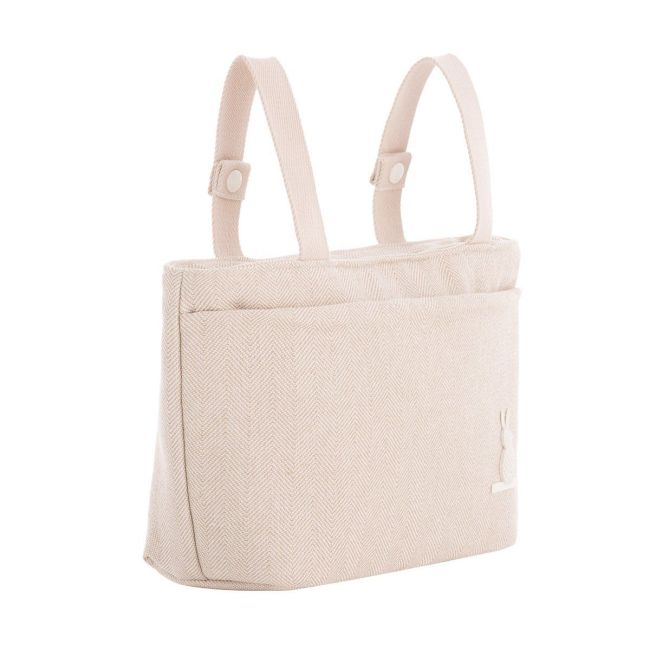 Bolso Organizador Lino Beige 13X38X20 Cm