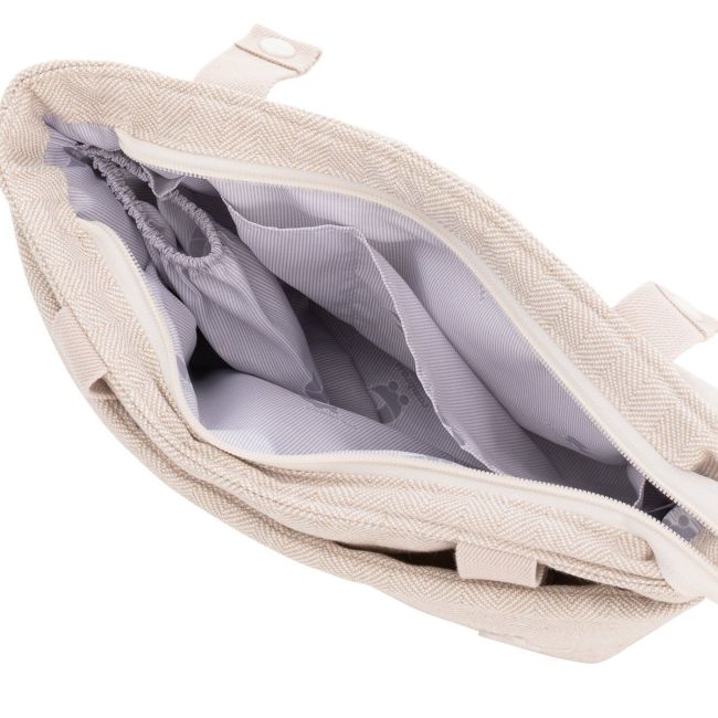 Bolso Organizador Lino Beige 13X38X20 Cm