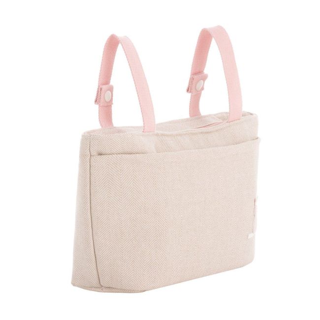 Bolsa Organizadora Linho Rosa 13X38X20 Cm