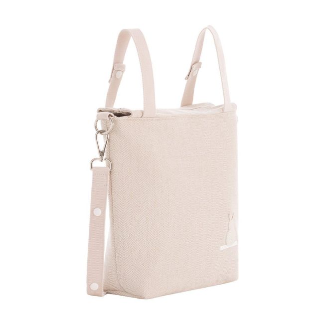 Bolso Talega Lino Beige 12X40X35 Cm