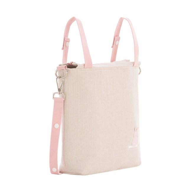 Bolsa Saco Linho Rosa 12X40X35 Cm