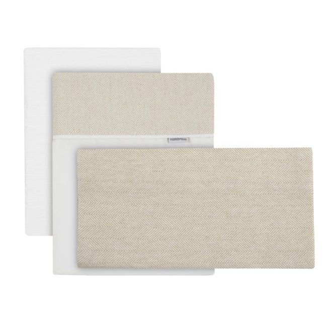 Sabana Minicuna 3 Pcs 50X90X1 Cm Lino Beige