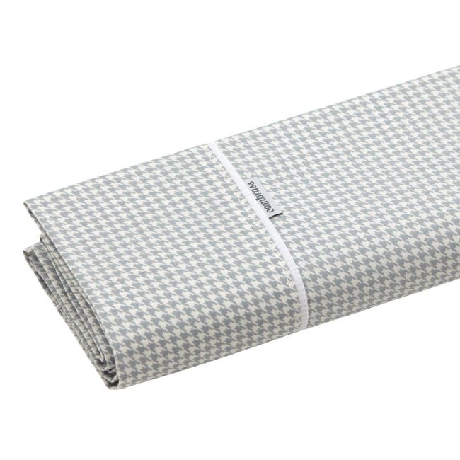 Lençol de Berço 3 Peças 80X120X1 Cm Mini Windsor Cinza