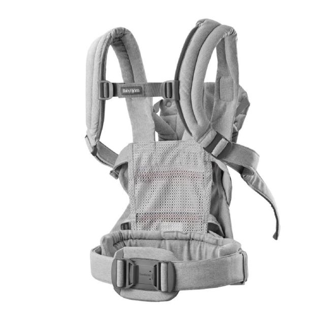 MOCHILA PORTA BEBE HARMONY WOVEN/MELANGE GRIS CLARO