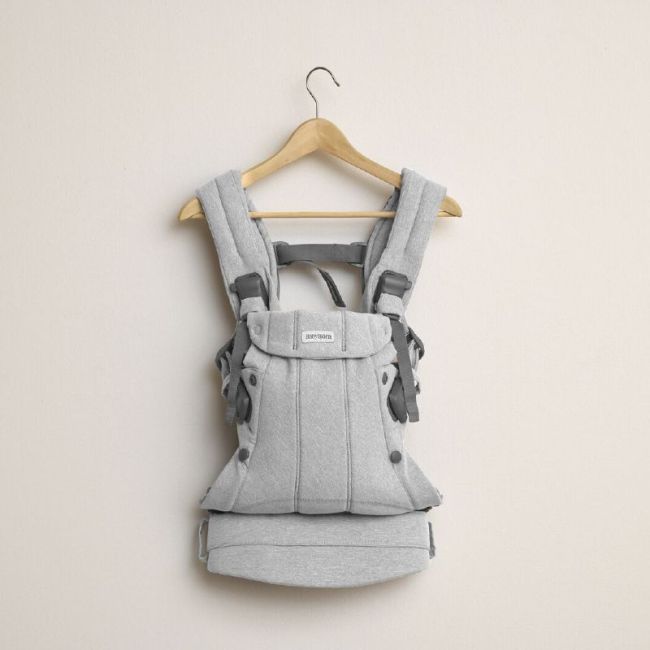 MOCHILA PORTA BEBE HARMONY WOVEN/MELANGE GRIS CLARO