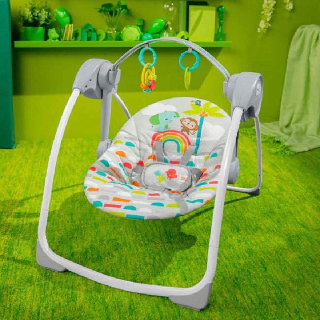 Cadeira de Balanço Portátil Compacta Bright Starts Playful Paradise Kids2