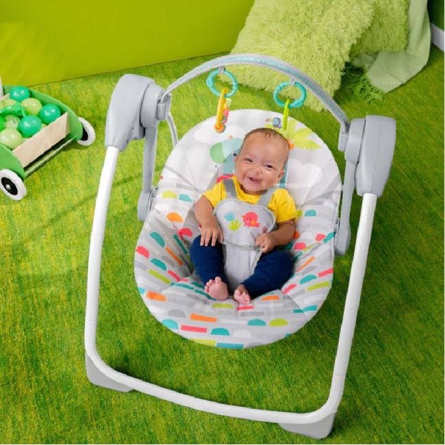 Cadeira de Balanço Portátil Compacta Bright Starts Playful Paradise Kids2