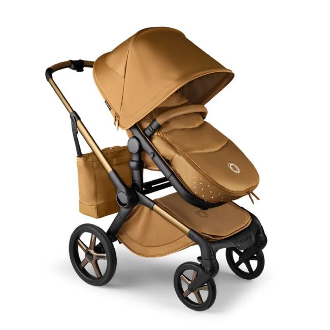 BUGABOO FOX 5 NOIR ED. LIMITADA SACO SILLA AMBAR BRILLANTE