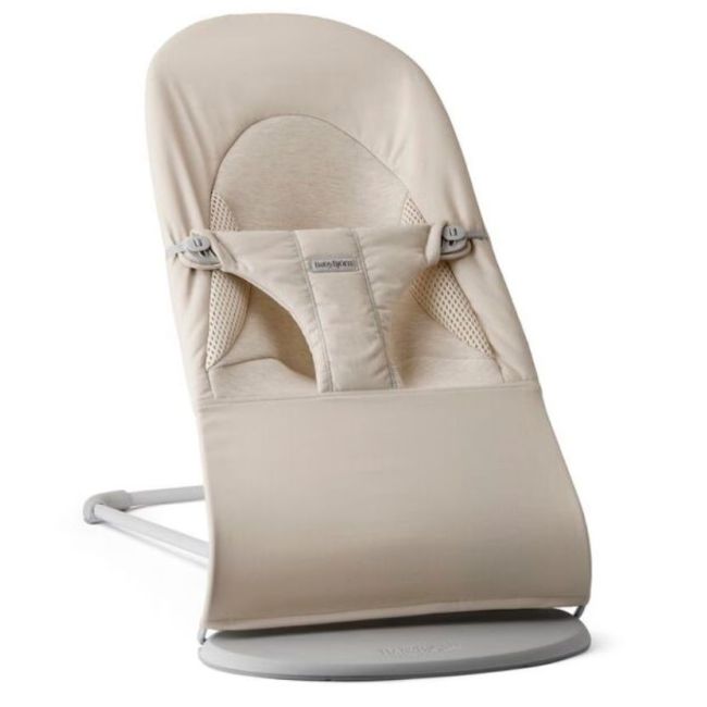 Hamaca Balance Soft Tejido Woven Salvia Babybjörn - Claro/Beige