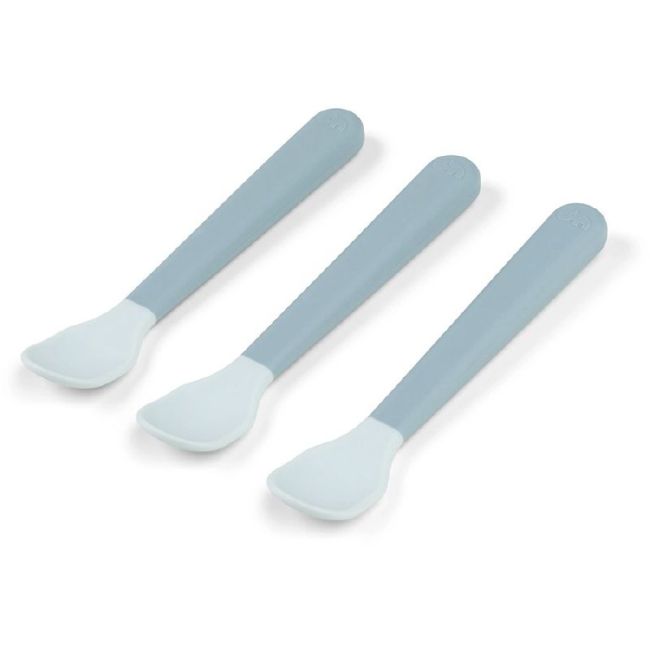 COLHER PARA BEBÉS FÁCIL DE AGARRAR 3-PACK AZUL