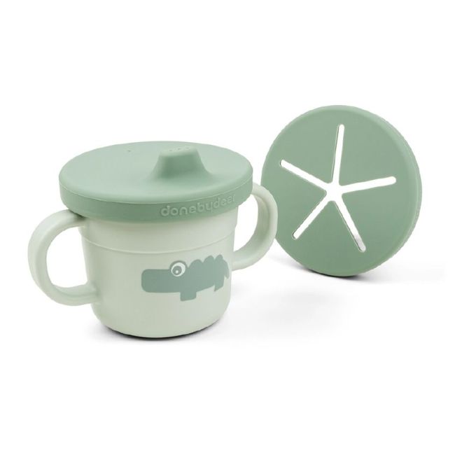 FOODIE TAZA C/ASAS Y SNACKS CROCO VERDE