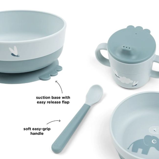 Set Vajilla Foodie First Meal Elphee - Azul