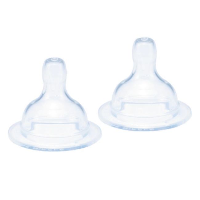 Conjunto de 2 Tetinas de Silicone Fluxo Lento