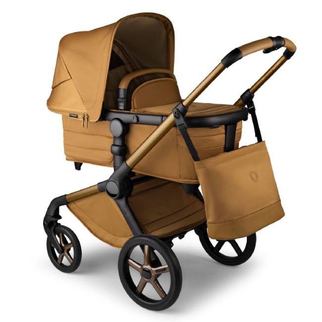 BUGABOO FOX 5 NOIR ED. LIMITADA BOLSO CAMBIADOR AMBAR BRILLANTE