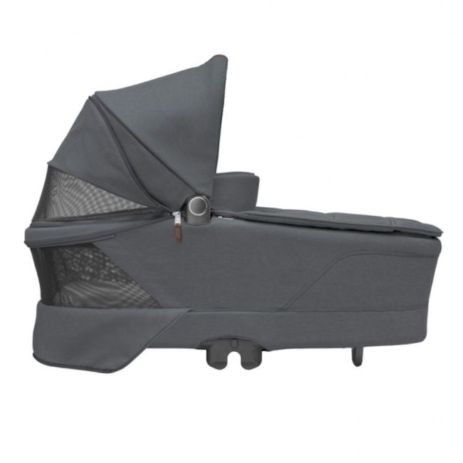 MC SENSE CARRYCOT TWILLIC GRAPHITE (BROWN LEATHER)