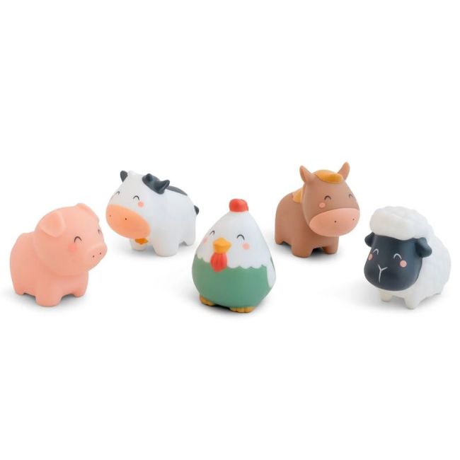 CONJUNTO DE 5 BRINQUEDOS DE BANHO "FUNNY FARM" ÚNICO