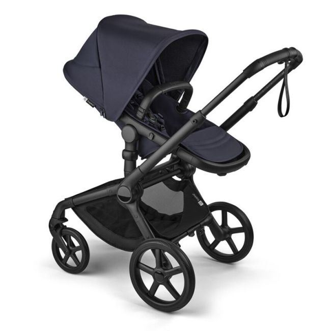 Carrinho Bugaboo Fox 5 Renew Preto-Azul Índigo-Azul Índigo Completo