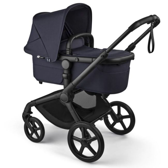 Carrinho Bugaboo Fox 5 Renew Preto-Azul Índigo-Azul Índigo Completo