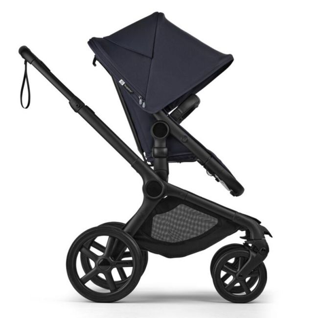 Carrinho Bugaboo Fox 5 Renew Preto-Azul Índigo-Azul Índigo Completo