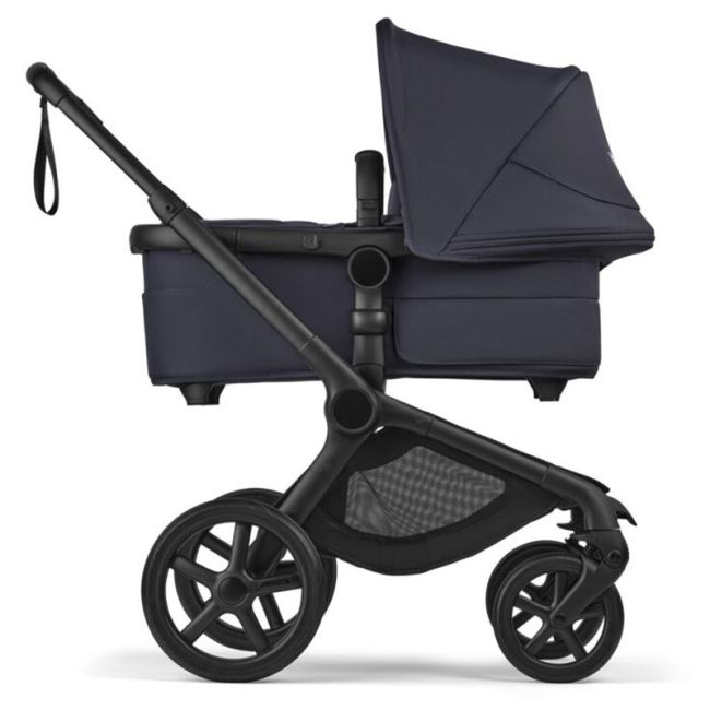 Carrinho Bugaboo Fox 5 Renew Preto-Azul Índigo-Azul Índigo Completo