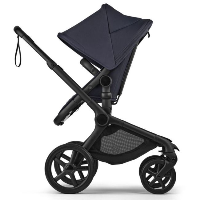 Carrinho Bugaboo Fox 5 Renew Preto-Azul Índigo-Azul Índigo Completo