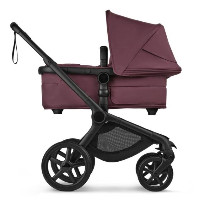 Carrinho Bugaboo Fox 5 Renew Preto-Vermelho Cereja-Vermelho Cereja Completo