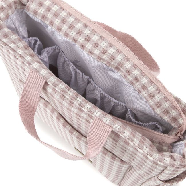 Bolso Maternal Pack Vicky Rosa 16X43X37 Cm