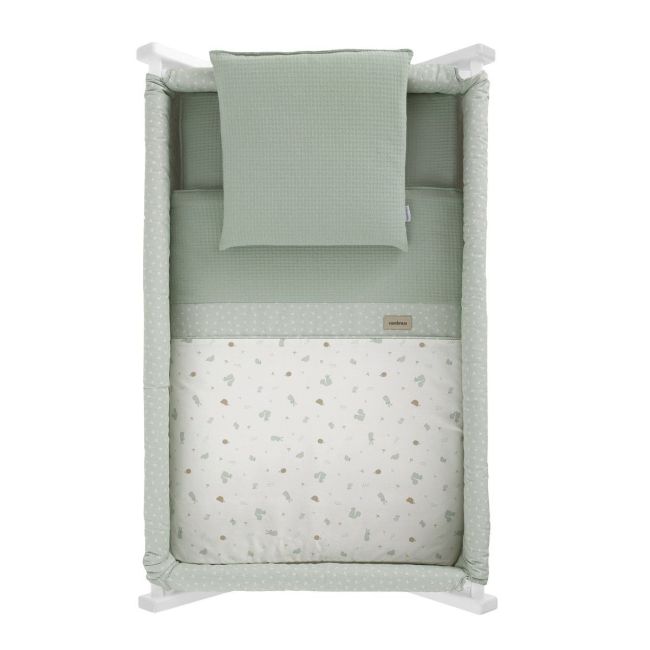 Minicuna Tesoura Madeira Ardi Verde/Branco 55X87X74 Cm