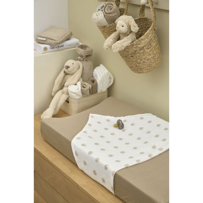 Muselina Mediana Pack De 3 70X70 Cm Me-Dot Stripe Sand