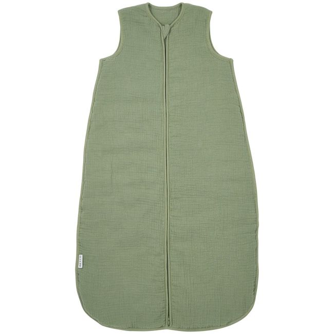 Saco de Dormir Sem Mangas Forrado Musselina Lavada Tog 2 110 Cm Me-Uni Olive Green