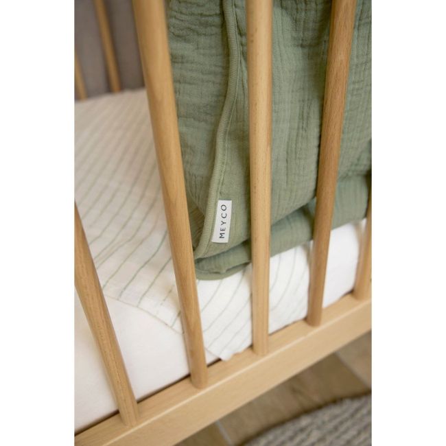 Saco de Dormir Sem Mangas Forrado Musselina Lavada Tog 2 110 Cm Me-Uni Olive Green