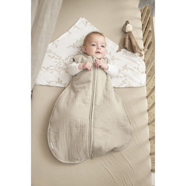 Saco de Dormir Sem Mangas Forrado Musselina Lavada Tog 2 110 Cm Me-Uni Sand