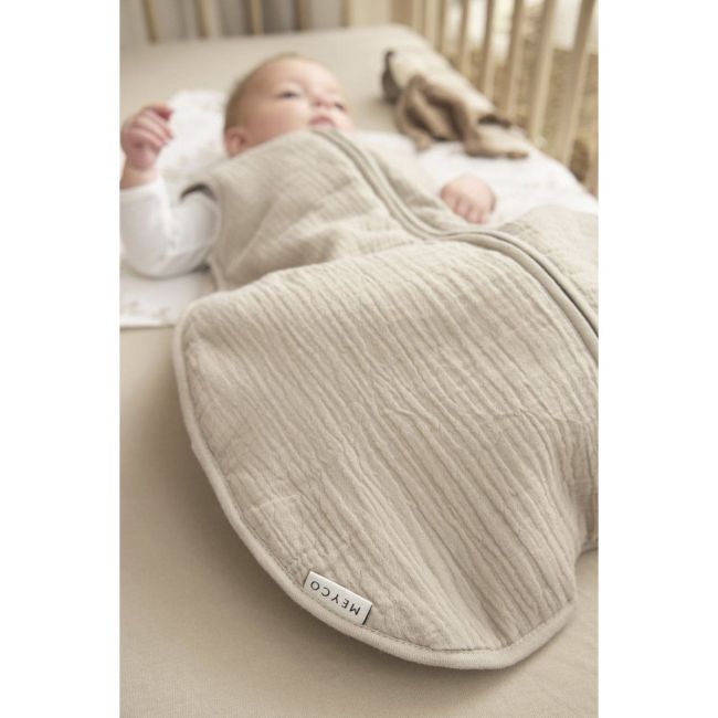 Saco de Dormir Sem Mangas Forrado Musselina Lavada Tog 2 110 Cm Me-Uni Sand