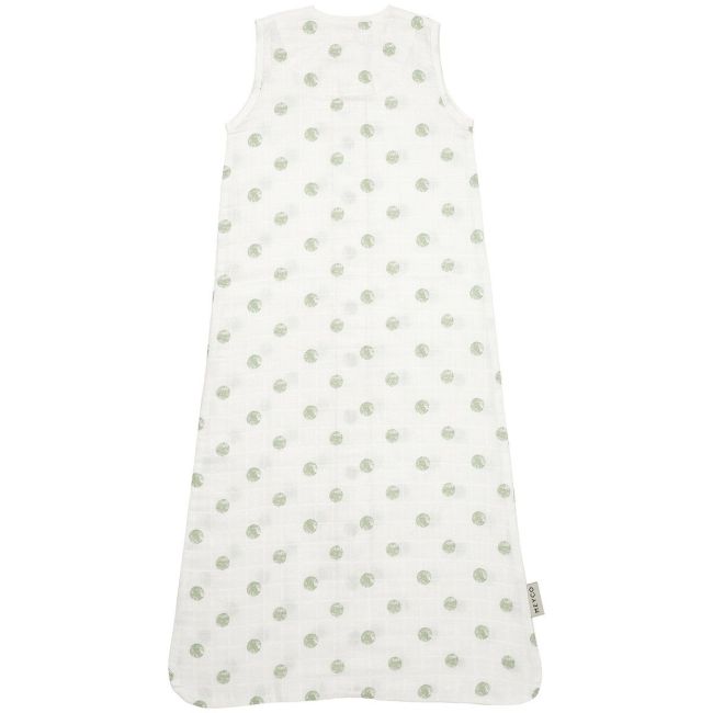 Saco de Dormir Sem Mangas Musselina Tog 0.3 70 Cm Me-Dots Soft Green