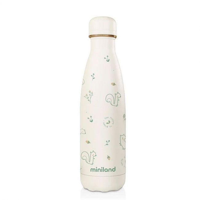 Botella Térmica Miniland Natur Chip Eco (500 ml) blanco