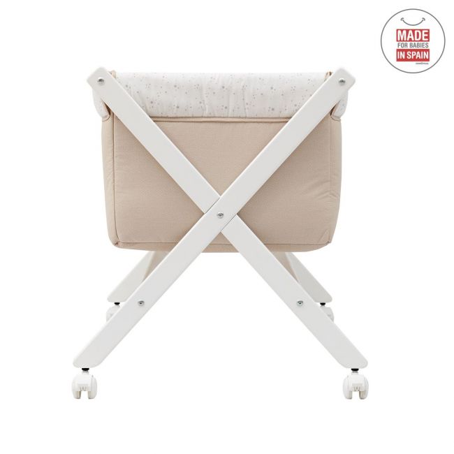 Minicuna Tesoura Madeira Sky Beige/Bco 55X87X74 Cm CAMBRASS - 2